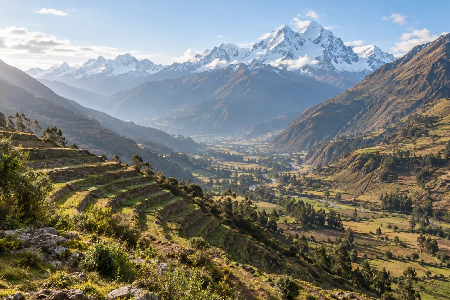 AI-generated destination illustration: peru