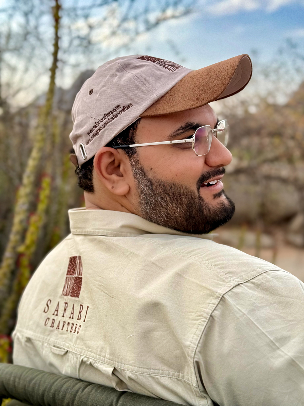 Kairav Engineer in Safari Crafters field gear